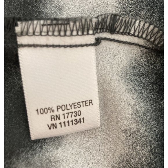 Converse One Star Black Gray White Stripe Cold Shoulder Top Womens Size Small - Picture 6 of 7